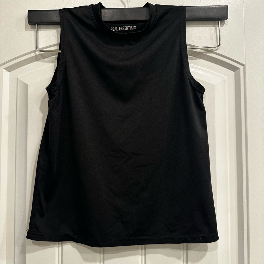 Essentials Kids Black Tank Top